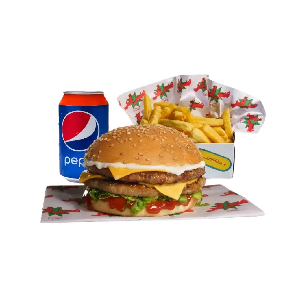 Double Grilled Chicken Burger Meal